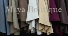 Moca Cape Ruana Wrap Coat Cashmere Wool Blend by Maya Boutique Made in USA