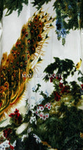 Kimono Duster Fringe Jacket Silk Solid Velvet Peacock Ivory Multi Maya Matazaro