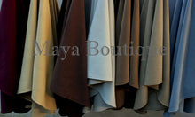 Taupe Cape Ruana Wrap Coat Cashmere Wool Blend by Maya Boutique Made in USA