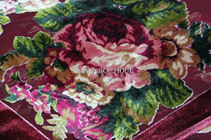 Caftan Kimono Jacket Silk Burnout Velvet Cherry Multi Gypsy Rose Maya Matazaro