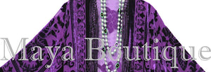 Dark Purple Fringe Jacket Silk Burnout Velvet Kimono Short Flapper Maya Boutique