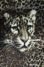Reversible Wool Cashmere Cape Ruana Coat Animal Print  Solid Brown Maya Matazaro