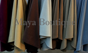 Gold Cape Ruana Wrap Coat Cashmere Wool Blend by Maya Boutique Made in USA