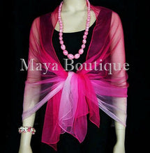 Silk Breeze Chiffon Scarf Wrap Sash Pink Ombre Maya Matazaro