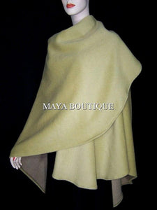 CAMEL Cape Ruana Wrap Coat Camel hair Wool & Cashmere Blend by Maya Matazaro