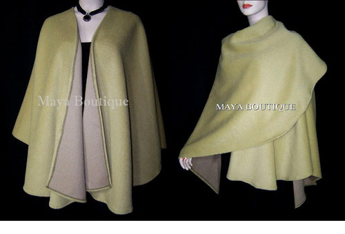 CAMEL Cape Ruana Wrap Coat Camel hair Wool & Cashmere Blend by Maya Matazaro